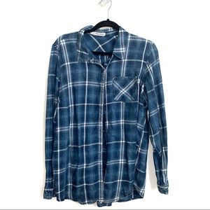 Maurices | Blue Plaid Button Down Flannel
